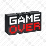 Game Over 8-Bit Pixel Light, Color Changing and Sound Reactive Mood Light