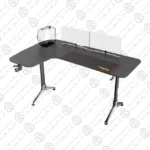 Twisted Minds Y Shaped Gaming Desk Carbon fiber texture - Left