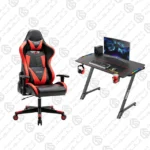 Twisted Minds Z Shaped + PatioMage Gaming Chair - Red