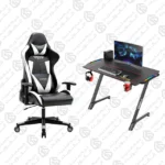 Twisted Minds Z Shaped + PatioMage Gaming Chair - White