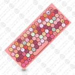 Mofii Phoenix Wireless BT5.1 Keyboard Mixed Color 83 Key Mini Portable - Pink