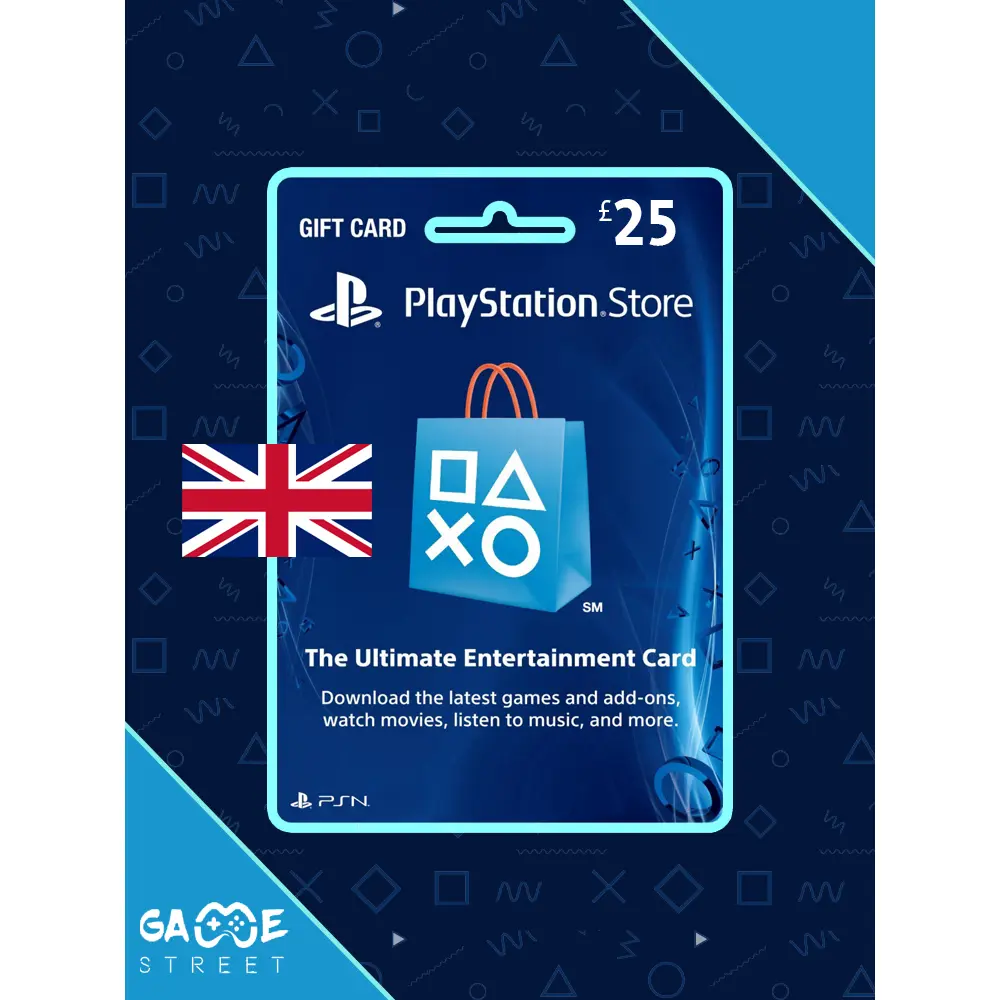 PlayStation PSN Store Gift Card (UK) £25 Video Game Store