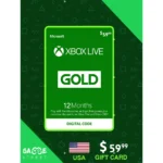 Microsoft Xbox LIVE 12 Month Gold
