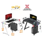 Xtreme Z-Shaped Gaming Desk 110*75*60