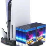 Stand for the device and drivers + battery charging + PlayStation 5 ventilation fans