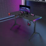 RGB Lighting Gaming Table with Carbon Fiber Surface (TL005) -Black