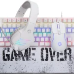 مجموعة الألعاب غيم اون فايبر اكس ايه الكل في واحد (لوحة المفاتيح الميكانيكية، سماعة الرأس، الماوس ولوحة الماوس)