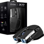 EVGA X17 Gaming Mouse, Wired, Black, Customizable, 16,000 DPI, 5 Profiles, 10 Buttons, Ergonomic 903-W1-17BK-KR