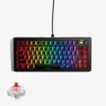 Glorious GMMK 3 75% Prebuilt Wired Mechanical Gaming Keyboard - Black (Arabic Layout)