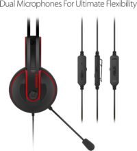 Asus Cerberus V2 Gaming Headset With Dual-Microphone -Red - Image 5