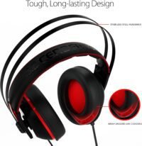 Asus Cerberus V2 Gaming Headset With Dual-Microphone -Red - Image 4