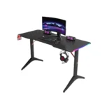 RGB Lighting Gaming Table with Carbon Fiber Surface