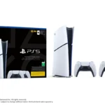 PS5 Slim Console Digital with Two Dualsense Wireless Controller Bundle