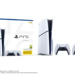 PS5 Slim Console Disk with Two Dualsense Wireless Controller Bundle