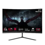 GAMEON GOC27Q180VA Pro Series 27" QHD, 180Hz, MPRT 0.5ms, HDMI 2.1, VA Panel Curved Gaming Monitor (Supports PS5) - Black