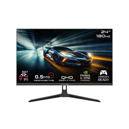 GAMEON GOAE24QHD180IPS Pro Series 23.8” QHD 180HZ, MPRT 0.5ms, HDMI 2.1, Fast IPS Gaming Monitor (Supports PS5) - Black