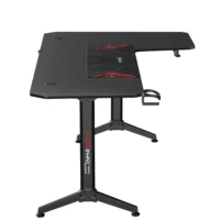 Gamax HY-R Gaming Table (L-Shaped) 160*100*75cm with Mousepad Right - Black ( Installation not included ) - Image 2