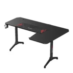 Gamax HY-R Gaming Table (L-Shaped) 160*100*75cm with Mousepad Right - Black ( Installation not included )
