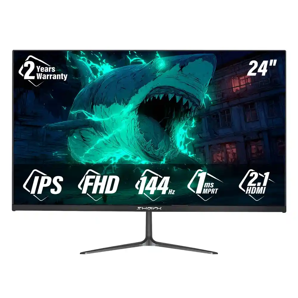 01_ZqI2MiK SHARX Bite B24F144I 24" Gaming Monitor | FHD IPS, 144Hz, 1ms MPRT, HDMI 2.1 - Image 1