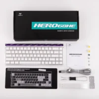 AULA HERO 68HE Magnetic Gaming Keyboard | 65% Hall Effect Keyboard | 8000Hz | Meteor Switch | White - Image 3